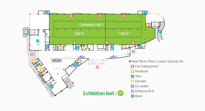 Exhibition hall I Floor layout